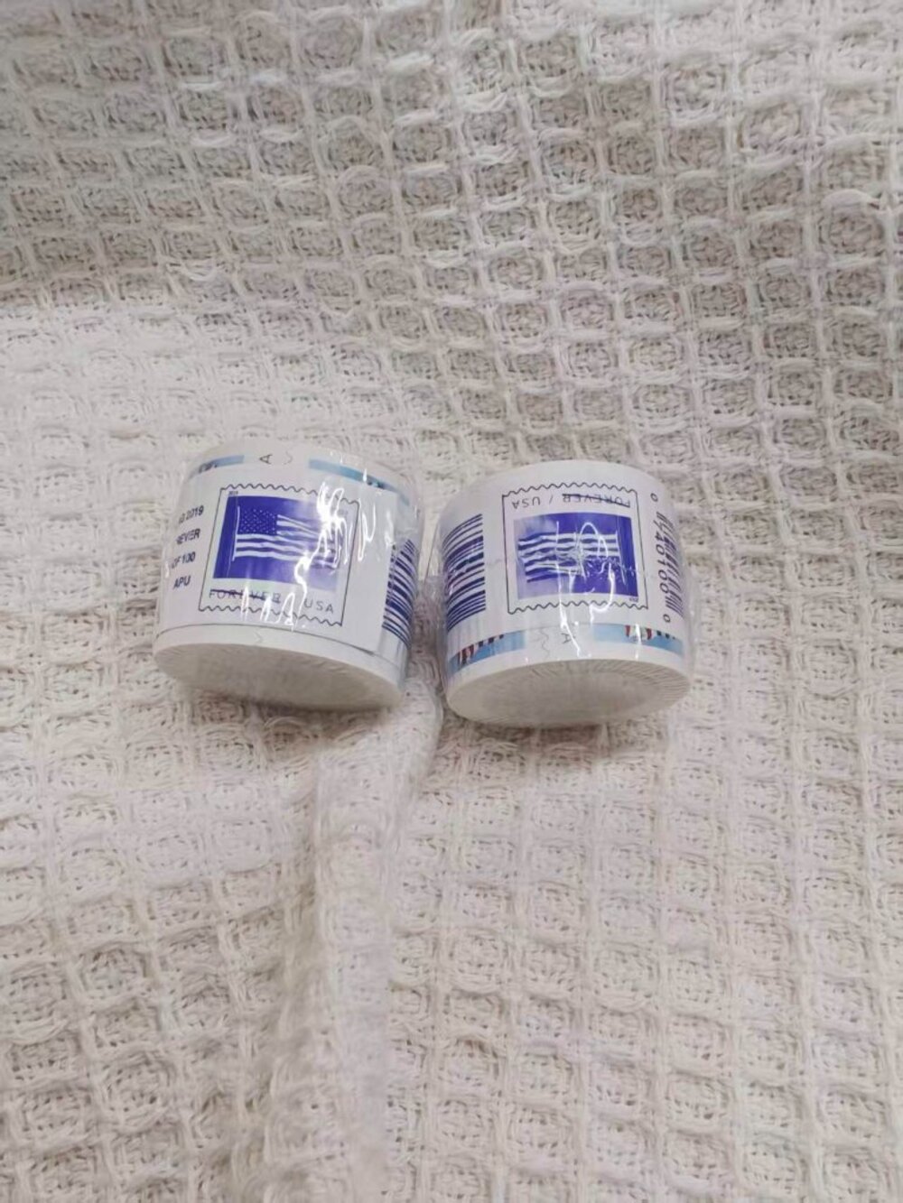 2 rolls of USPS stamps, 200 brand new stamps in total
